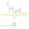 LED reindeer with sleigh, outdoor Christmas decoration warm white, 504 LED, PVC Christmas lighting