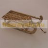 Illuminated sleigh decoration with brown, warm white LED 50.5x13.5x23.5 cm wooden Christmas decoration