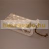 Illuminated sleigh decoration white with 25 warm white LEDs 31.5x14.5x10.5 cm wooden Christmas decoration