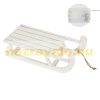 Illuminated sleigh decoration with white, warm white LED 50.5x13.5x23.5 cm wooden Christmas decoration