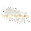 Illuminated sleigh decoration with white, warm white LED 50.5x13.5x23.5 cm wooden Christmas decoration