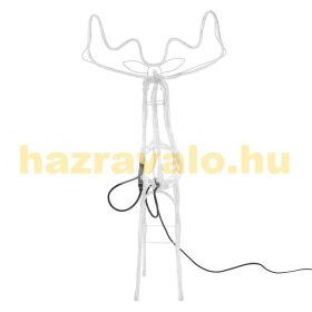   LED mozgó rénszarvas karácsonyi dekoráció 85x98 cm, meleg fehér, bel- és kültéri karácsonyi világítás