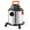 Nedves–száraz porszívó 20l 1200W rozsdamentes acél műhely- és háztartási porszívó fújó funkcióval