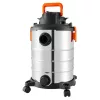 Nedves–száraz porszívó 30 literes rozsdamentes 1200W, nagy szívóerővel, fújó funkcióval, műhelybe és otthonra