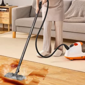   Gőztisztító 2000W vegyszermentes gőzgép 2,5 l tartály, 23 tartozékkal, fugához, csempéhez, padlóhoz, autóhoz