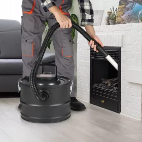   Hamuporszívó 1200W 15 literes HEPA szűrővel, hőálló fém tömlővel, 16 kPa szívóerővel kandallóhoz, grillekhez