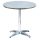 Coffee table round 70x70 cm outdoor stainless steel and aluminum