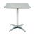 Kávézó asztal szögletes 70x70 cm kültéri rozsdamentes acél és alumínium