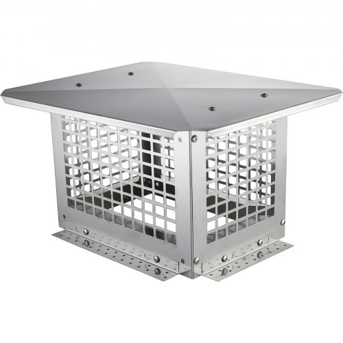 Kéményfedél 472x381x250 mm rozsdamentes acél madár- és esővédelemmel