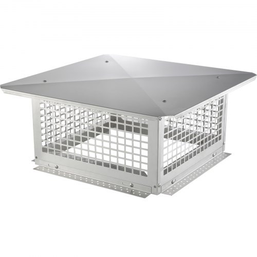 Kéményfedél rozsdamentes acél 582x582x245 mm madár- és esővédelemmel