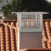 Kéményfedél rozsdamentes acélból 416x416x250 mm esővédő sapka madár- és esővédelemmel