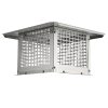 Kéményfedél rozsdamentes acélból 416x416x250 mm madár- és esővédelemmel
