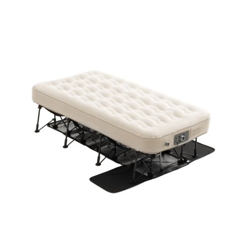 Önfelfújó vendégágy vázzal 188,5x105x58 cm egyszemélyes kempingágy 