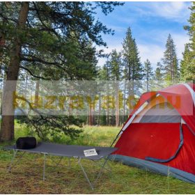   Kempingágy összecsukható kemping/fesztivál ágy 120 kg terhelésig 215x80x50 cm 