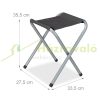 Folding aluminum camping table 120x60x51/61/71 cm adjustable height picnic table, suitcase table