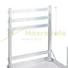 Folding aluminum camping table 120x60x51/61/71 cm adjustable height picnic table, suitcase table