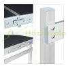 Folding aluminum camping table 120x60x51/61/71 cm adjustable height picnic table, suitcase table