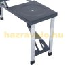 Aluminum folding camping table for 4 people in black