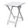 Folding table aluminum garden table camping table 61x49.5x47.5 cm balcony table