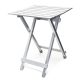 Folding table aluminum garden table camping table 61x49.5x47.5 cm balcony table