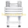 Folding table aluminum garden table camping table 61x49.5x47.5 cm balcony table