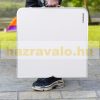 Folding aluminum camping table 120x60x55/62/70 cm white adjustable height picnic table, suitcase table