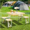 Camping table wooden folding table picnic bench dining table