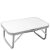 Mini kempingasztal összecsukható mini asztal 56x34x24 cm könnyű alumínium fehér