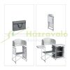 Large outdoor kitchen for camping 111x147x46 cm mobile camping kitchen camping kitchen cabinet