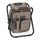 Folding camping chair and backpack in one with 2 adjustable shoulder straps beige