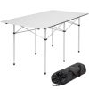 Accordion table top Folding garden picnic camping table waterproof 140x70x70 cm also excellent for hiking