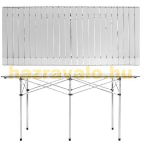   Harmonika asztallap Összecsukható kerti piknik kemping asztal vízálló 140x70x70 cm túrára is kiváló