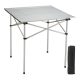 Összecsukható alumínium kempingasztal 70x70 cm könnyű, stabil, 30 kg teherbírás