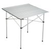 Összecsukható alumínium kempingasztal 70x70 cm könnyű, stabil, 30 kg teherbírás