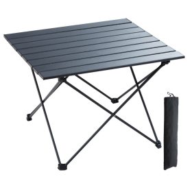   Összecsukható alumínium kempingasztal 56,5x46 cm könnyű hordozható 30 kg teherbírással