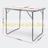Folding aluminum garden picnic camping table 80x60x70 cm