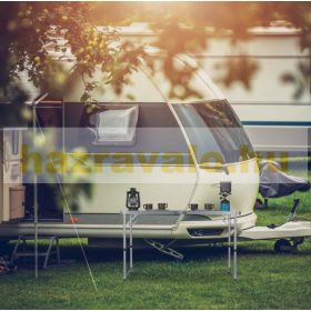   Összecsukható alumínium kerti piknik kemping asztal állítható magassággal fekete színben 