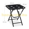 Camping table folding garden picnic table with drink holder 