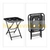 Camping table folding garden picnic table with drink holder 