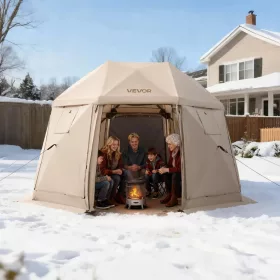   Pop-up kemping pavilon sátor 3,6x3,6 m 13 oldalú gömb alakú party sátor 8–10 fő részére