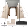 Pop-up kemping pavilon sátor 3,6x3,6 m 13 oldalú gömb alakú party sátor 8–10 fő részére