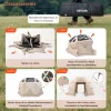 Pop-up kemping pavilon sátor 3,6x3,6 m 13 oldalú gömb alakú party sátor 8–10 fő részére