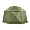 Pop-up kemping pavilon sátor 3,96x3,96 m 13 oldalú gömb alakú party sátor 10-12 fő részére