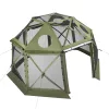 Pop-up kemping pavilon sátor 3,96x3,96 m 13 oldalú gömb alakú party sátor 10-12 fő részére