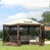Pop-up kemping pavilon 3,05x3,05 m szúnyoghálós party sátor 8 fő részére