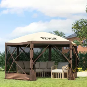   Pop-up kemping pavilon 3,05x3,05 m szúnyoghálós party sátor 8 fő részére
