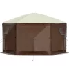 Pop-up kemping pavilon 3,05x3,05 m szúnyoghálós party sátor 8 fő részére