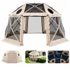 Pop-up kemping pavilon sátor 4,57x4,57 m 13 oldalú gömb alakú party sátor 12-15 fő részére