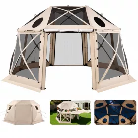   Pop-up kemping pavilon sátor 4,57x4,57 m 13 oldalú gömb alakú party sátor 12-15 fő részére