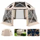 Pop-up kemping pavilon sátor 4,57x4,57 m 13 oldalú gömb alakú party sátor 12-15 fő részére